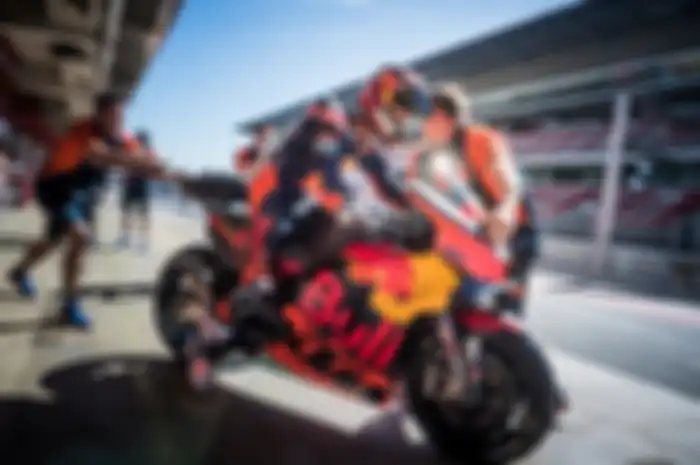 Dani Pedrosa kembali ngegasp motor MotoGP KTM RC16 di tes MotoGP Catalunya 2019