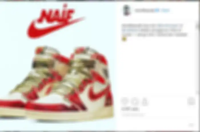 Desain Nike Air Jordan 1 x Naif garapan David Bayu