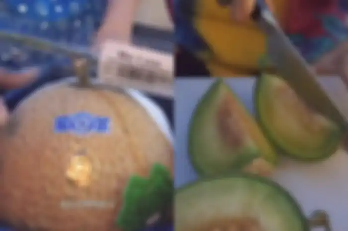 Penampakan melon seharga Rp 1 juta yang disantap Ruben Onsu