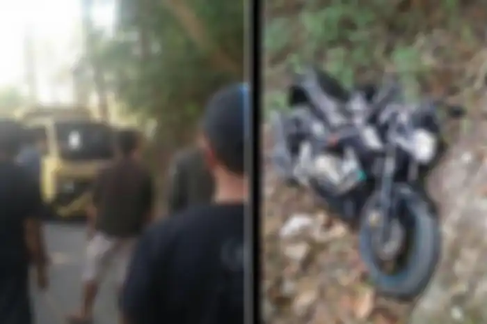 Yamaha V-Ixion penyebab truk masuk jurang, dua orang tewas.