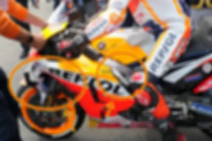 Part baru di motor Honda RC213V Jorge Lorenzo
