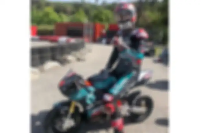 Fabio Quartararo di atas miniGP Bucci 
