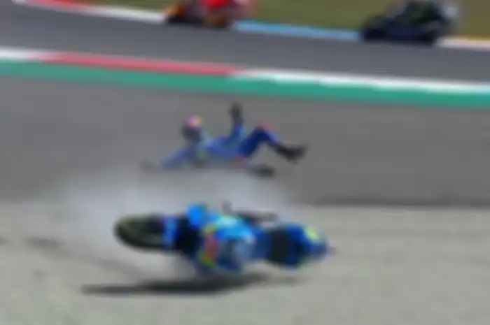 Alex Rins gagal finis karena terjatuh saat balap MotoGP Belanda baru berlangsung 2 lap.