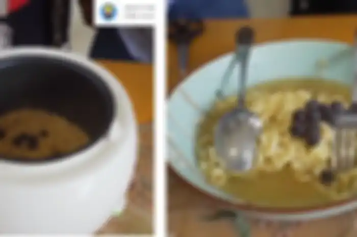 Nasi milk tea dan mie kuah boba buatan Edho Zell