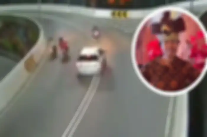 Retnoning (insert) pemotor yang tewas dalam kasus tabrak lari di overpass Manahan Solo pada Senin (1/7/2019).