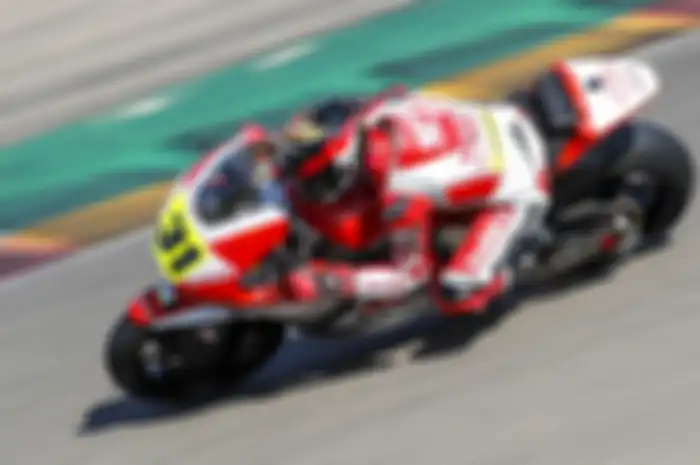 Gerry Salim ketika menjalani Moto2 FIM CEV Repsol seri Aragon, Spanyol