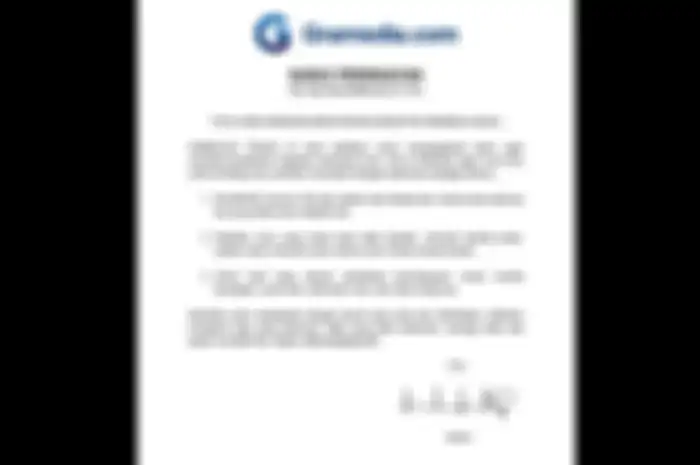 Surat edaran kocak Gramedia.com