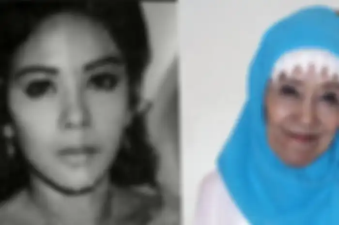 Laila Sari Saat masih muda dan di usia lanjut.