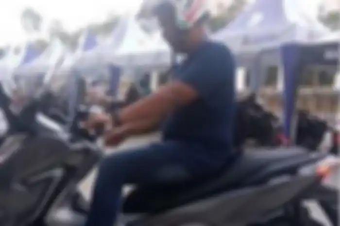 Pemilik Honda PCX 150 bernama Alpacino Ginting yang ikut mencoba Honda ADV 150.