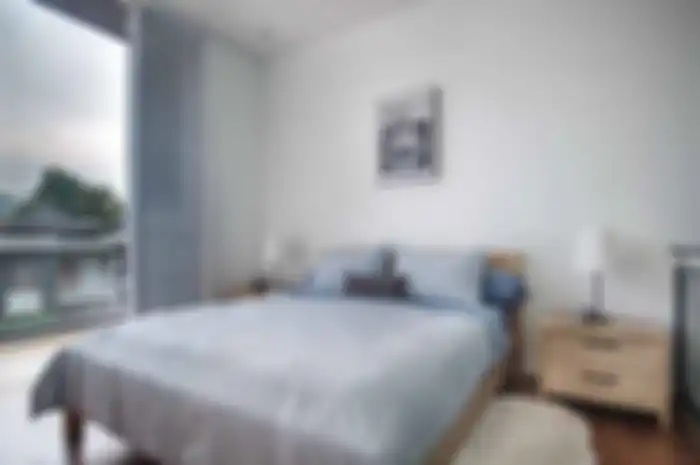 Desain Apik Hunian di Tebing Jurang - kamar tidur