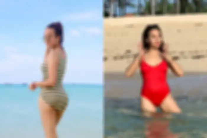 Penampilan seksi Naomi Zaskia pacar komedian Sule yang mencuri perhatian
