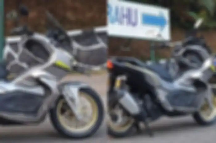 Honda ADV150 CBS Tough Silver modifikasi minimalis