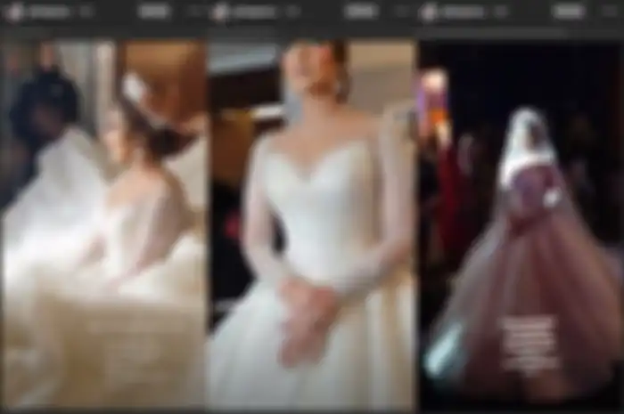 Tania Nadira kenakan gaun pengantin bertabur batu Swarovski