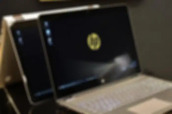 ilustrasi laptop HP
