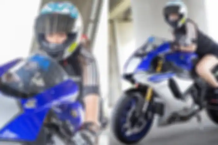 Annie Chuang suka desain Yamaha R1