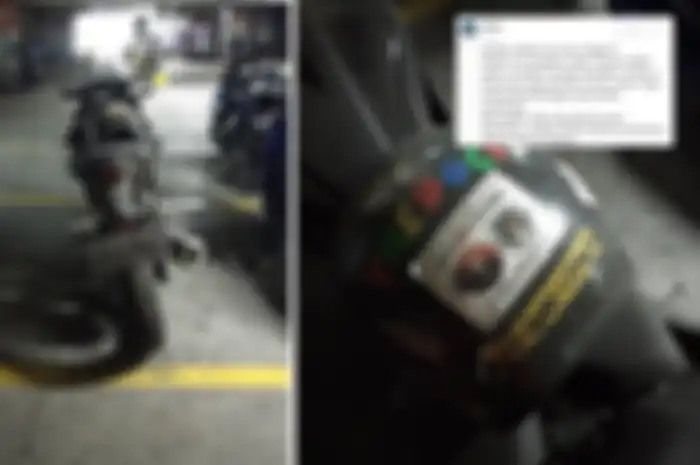 Viral motor yang udah ditinggal dua bulan lebih dalam parkiran Depok Town Square