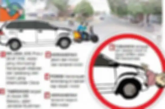 Pemotor selamat setelah terseret mobil sejauh 800 meter di Pangkalpinang.