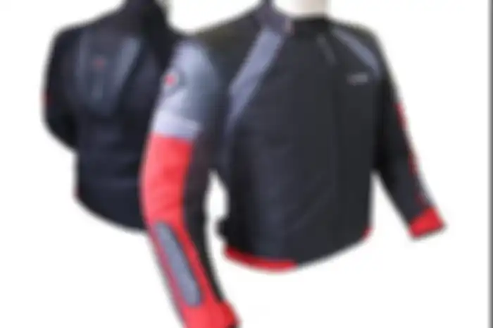 Ilustrasi jaket berprotektor untuk bikers.