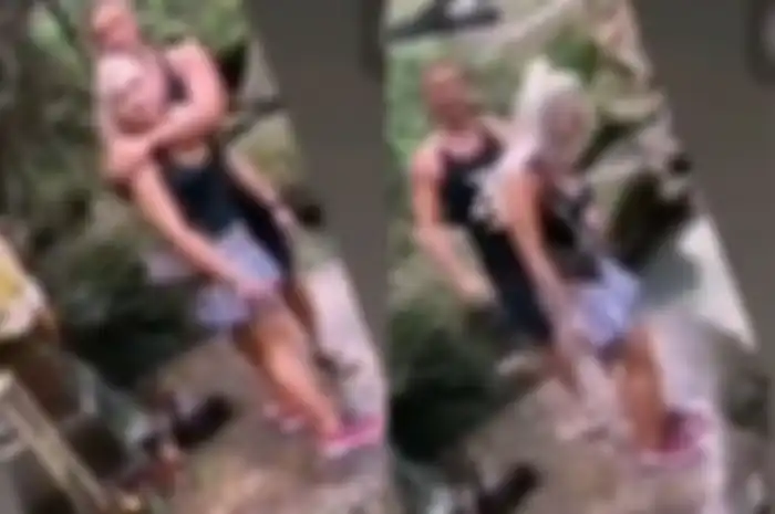 Kedua pelaku yang melakukan pelecehan tempat suci di Bali
