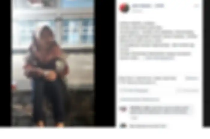 Postingan Facebook akun Jemi Ndoen yang mengatakan ada seorang wanita jadi korban pelecehan driver ojol di Surabaya.