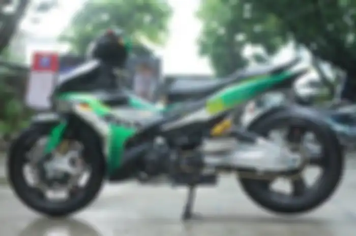 Modifikasi Yamaha Jupiter MX King pakai USD Ohlins punya Kawasaki Z300