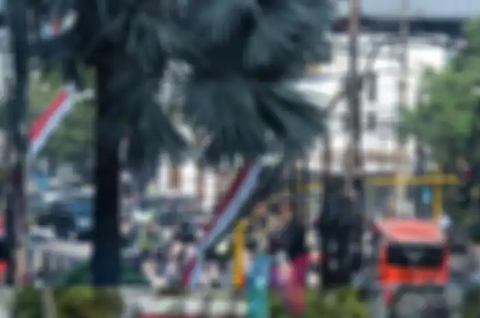 Ada unjuk rasa, sejumlah ruas jalan di tengah Kota Malang ditutup untuk sementara, Kamis (15/8/2019).  