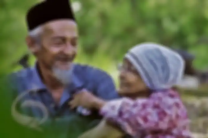 ilustrasi cinta sejati yang setia sampai lanjut usia