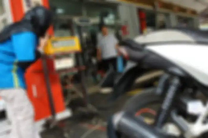 Uji emisi motor Honda Blade keluaran tahun 2009
