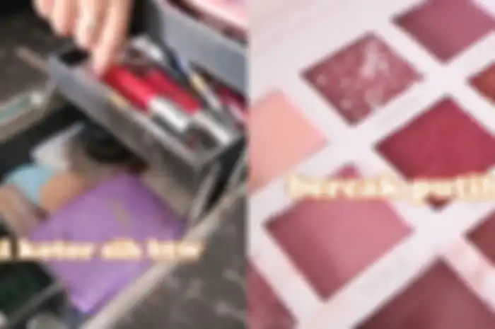 Peralatan dan makeup di salon terburuk yang viral sudah tak layak pakai dan berjamur
