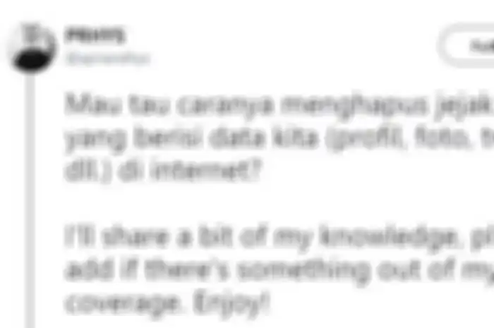 Cara hapus jejak digital di internet