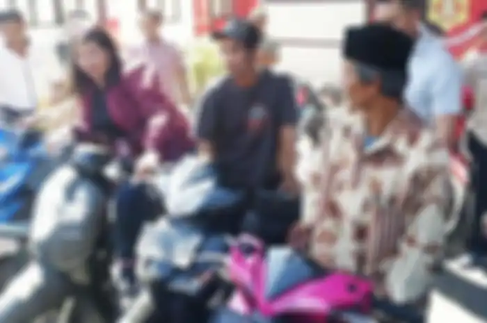 Para korban curanmor yang mendapatkan motornya kembali