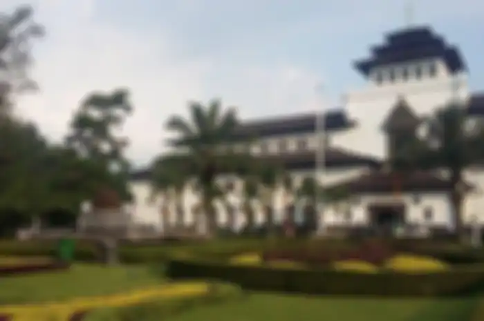 Gedung Sate kantor Gubernur Jawa Barat. 