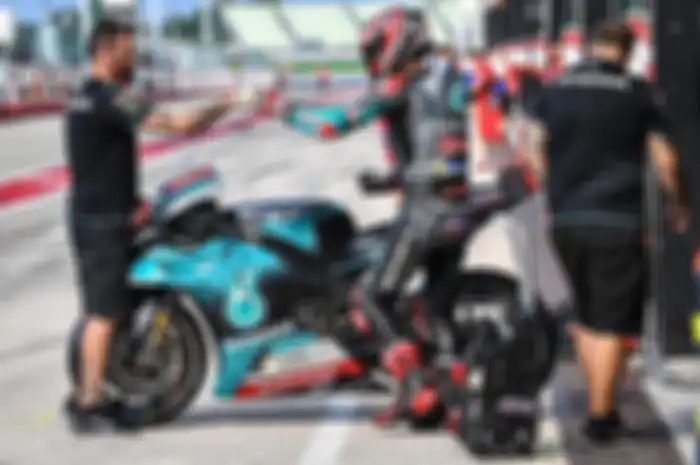 Fabio Quartararo (Petronas Yamaha SRT) jadi pembalap terkencang di hari pertama tes MotoGP 2019 di sirkuit Misano, (29/8/2019)