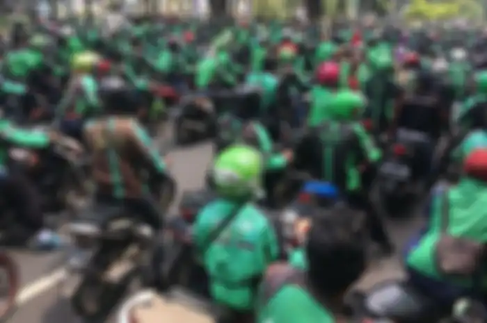 Ilustrasi jumlah driver ojek online yang semakin bertambah.