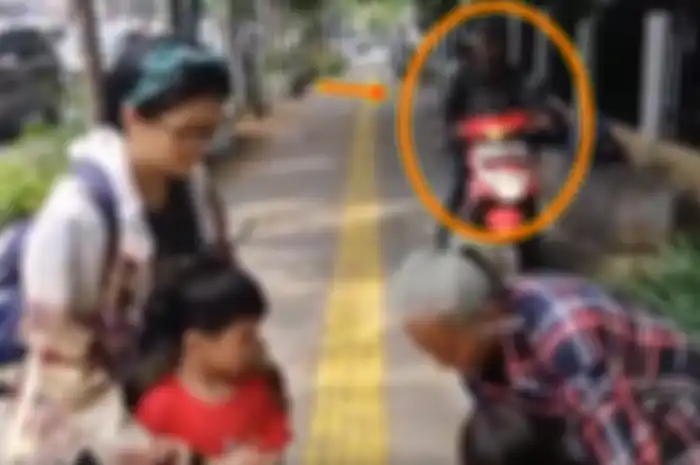 Pemotor arogan di trotar usai serempet anak kecil