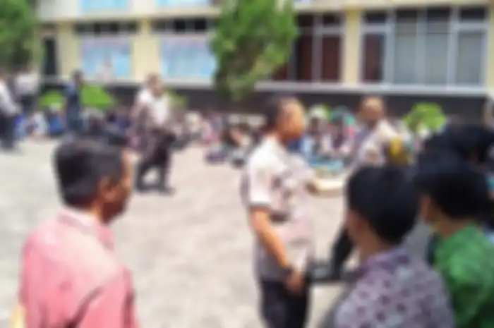 71 pelajar SMK asal Bogor diamankan di Mapolres Banyumas pada Kamis (12/9/19).