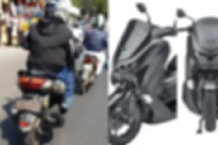 Foto ilustrasi spyshoot Yamaha NMAX 155 cc terbaru saat dites di jalan