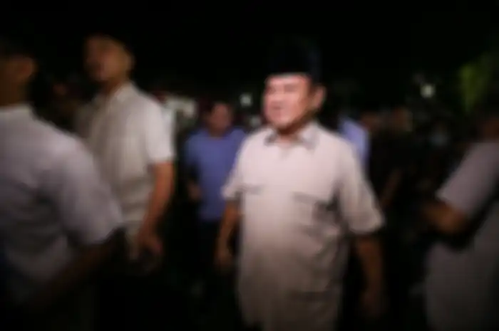 Prabowo Subianto melayat almarhum Presiden ke-3 Republik Indonesia, Bacharudin Jusuf Habibie di rumah duka di Patra Kuningan, Jakarta, Kamis (11/9/2019). BJ Habibie meninggal akibat penyakit yang dideritanya.
