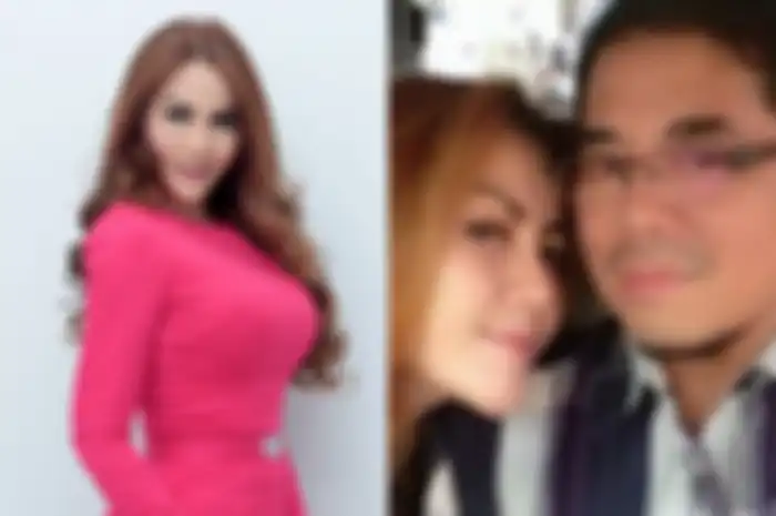 Nita Thalia dan suaminya Nurdin Ruditia.