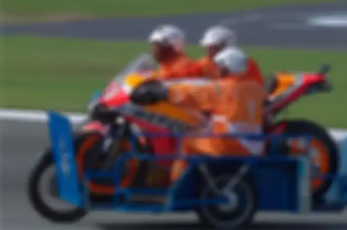 Honda RC213V Marc Marquez diangkut motor gerobak di MotoGP Thailand 2019