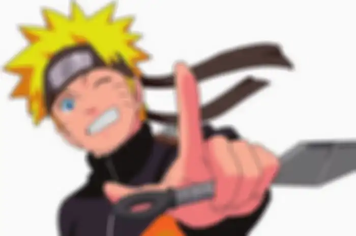 Ilustrasi kunai dalam anime Naruto