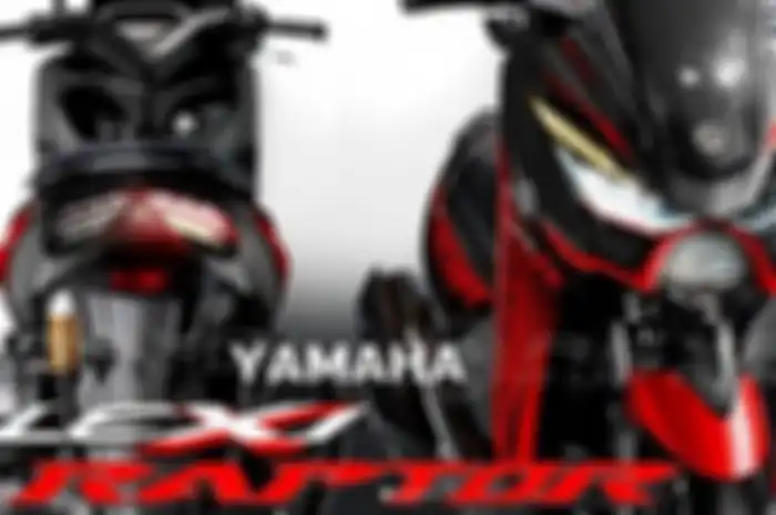 Yamaha Lexi 'Raptor', tampil agresif meskipun hanya mengubah headlamp, stoplamp, dan perpaduan warna karbon dan merah. 