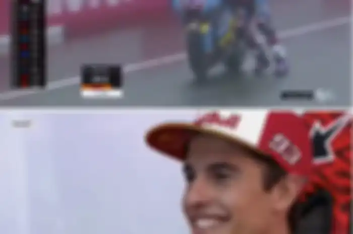 Marc Marquez senyum-senyum sendiri lihat aksi sang adik, Alex Marquez