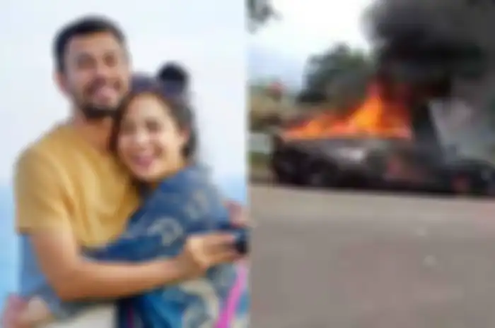 Raffi Ahmad sedih karena Lamborghini Avendator miliknya terbakar (19/10/2019). Apa komentar Nagita Slavina?