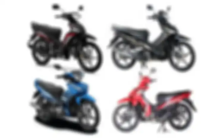 Bebek entry level ada Honda Supra X125, Yamaha Vega Force, Jupiter Z1 dan Suzuki Smash