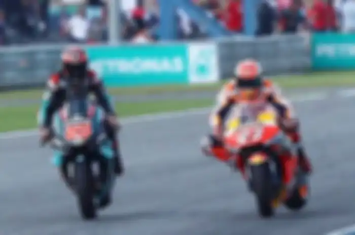 Duel hard braking Fabio Quartararo lawan Marc Marquez