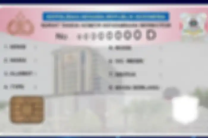 Wujud e-STNK atau STNK elektronik seperti kartu ATM atau KTP