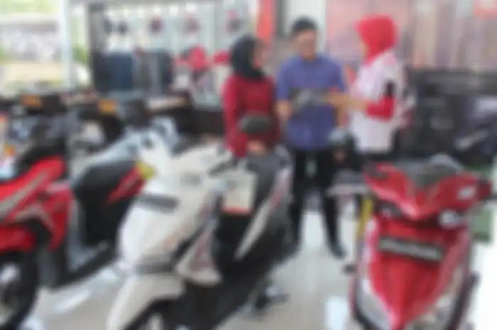 Ilustrasi motor matic baru Honda 
