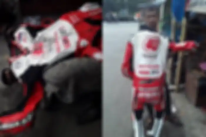 Wearpack Alpinestars Afridza Munandar diperbaiki