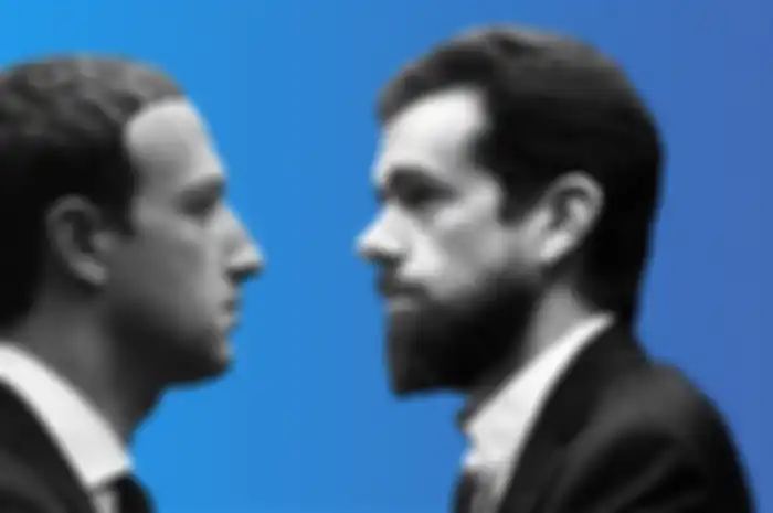 Mark Zuckerberg dan Jack Dorsey